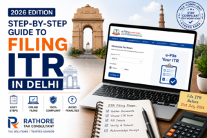 Step-by-step ITR filing guide for Delhi taxpayers